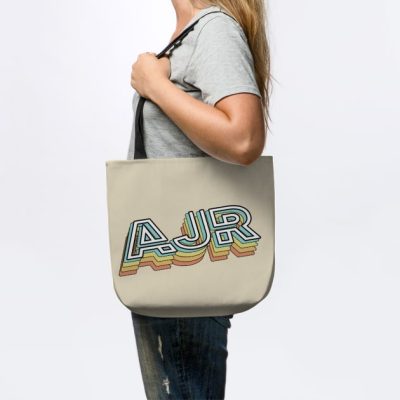 Ajr Retro Typography Faded Style Tote Official Ajr Band Merch