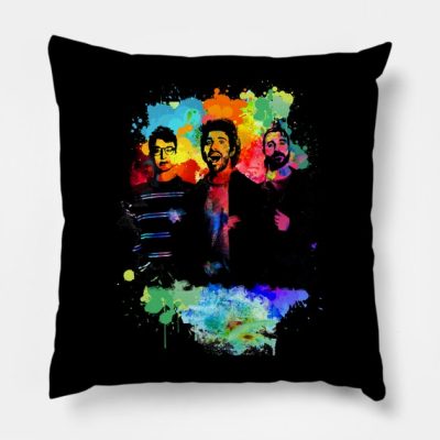 Ajr Splash Rainbows Vintage Throw Pillow Official Ajr Band Merch