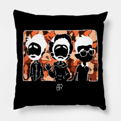 Ajr Cartoon Throw Pillow Official Ajr Band Merch