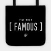 Im Not Famous Tote Official Ajr Band Merch