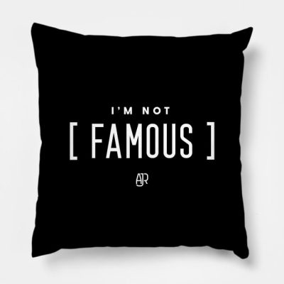 Im Not Famous Throw Pillow Official Ajr Band Merch