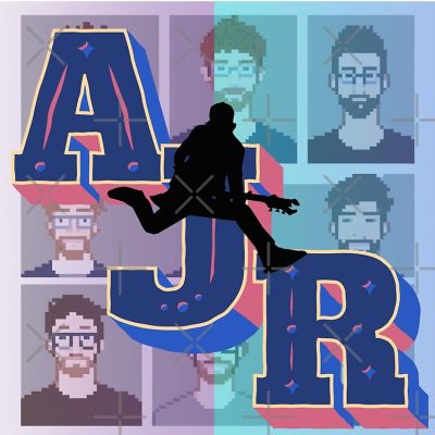 Ajr Pixel Art Tote Bag Official Ajr Band Merch