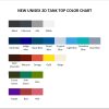 tank top color chart - Ajr Band Merch