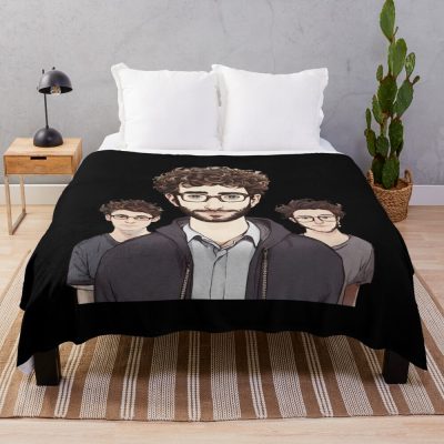 Ajr Black Outline Throw Blanket Official Ajr Band Merch