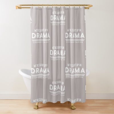 We_Re Caught Shower Curtain Official Ajr Band Merch